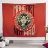 Retro American Style Poster Tapestry Nostalgic Wall Hanging Decor for Bedroom Dormitory Bar Living Room Bedside Backdrop