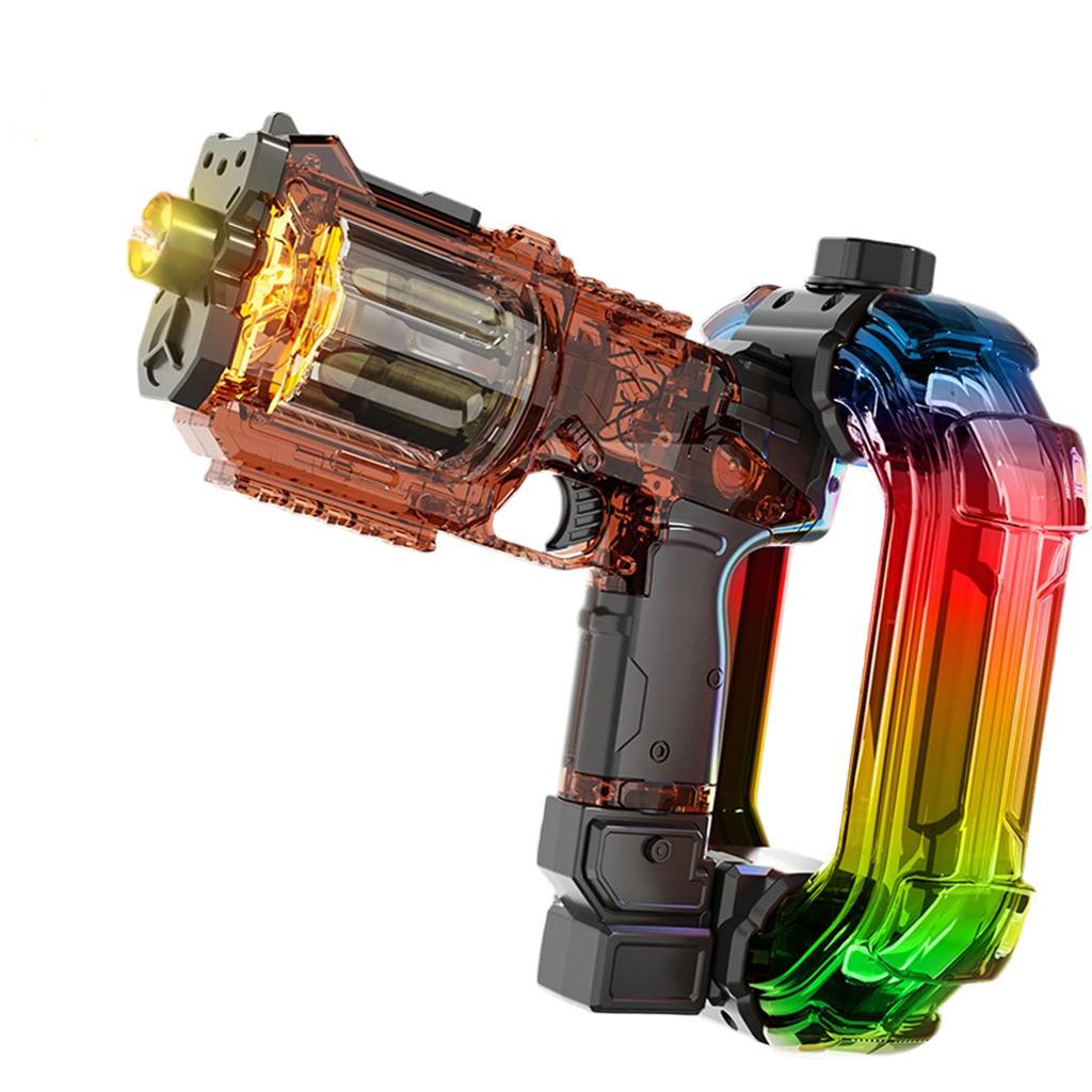 Induction Flashing Revolver Electric Water With Mechanical Linkage And Retraction, Suitable For Children's Summer Outdoor Water Festival.