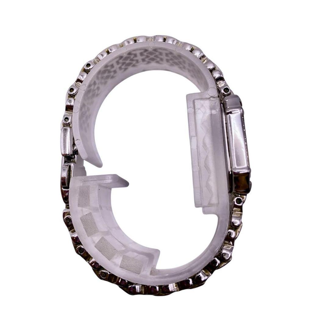 [USED] SEIKO Exceline 12P Diamond Shell Dial Silver Watch 1314