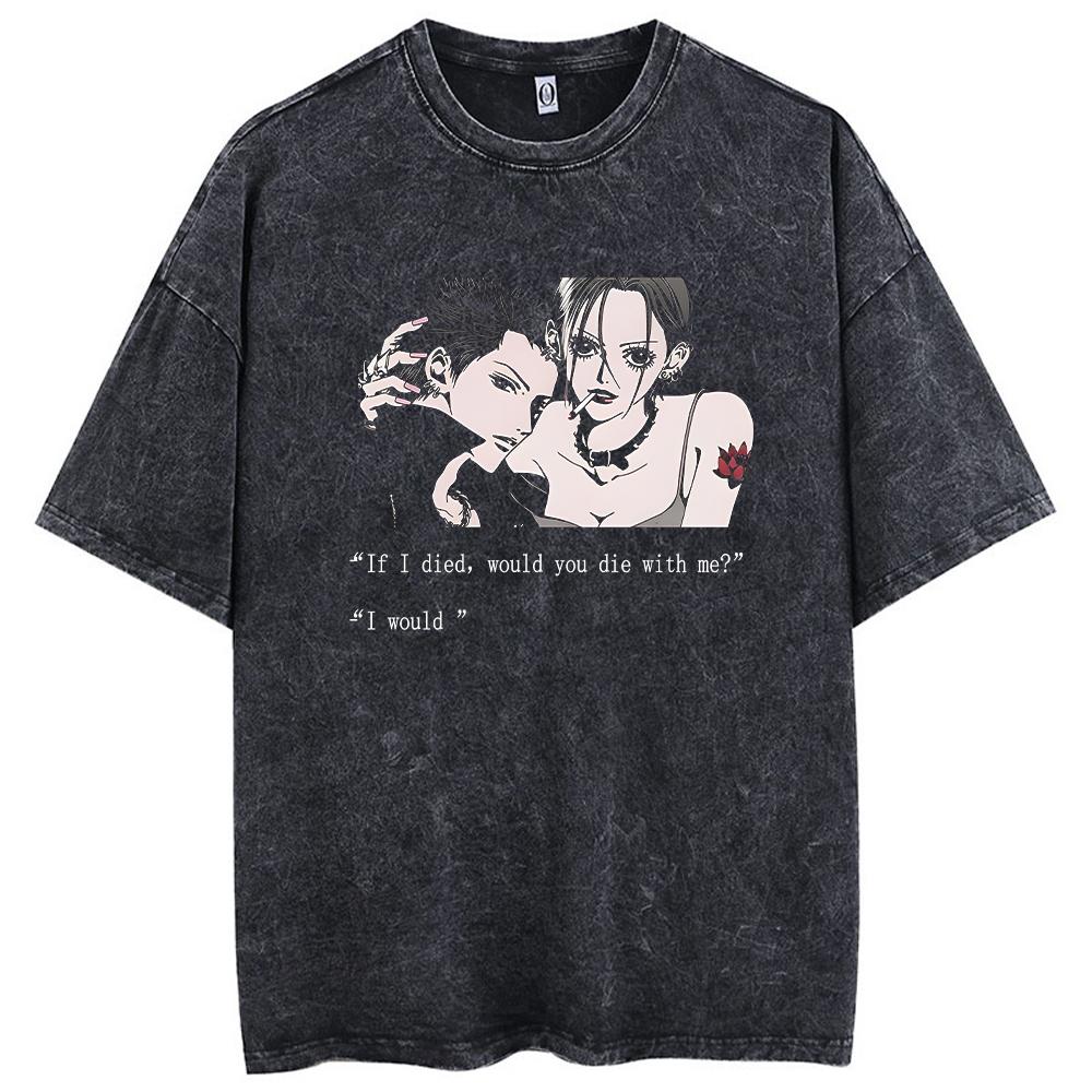 

Готические футболки большого размера Y2k стираные ретро футболки с принтом черепа и букв футболки свободные рубашки с короткими рукавами для мужчин и женщин 2XL