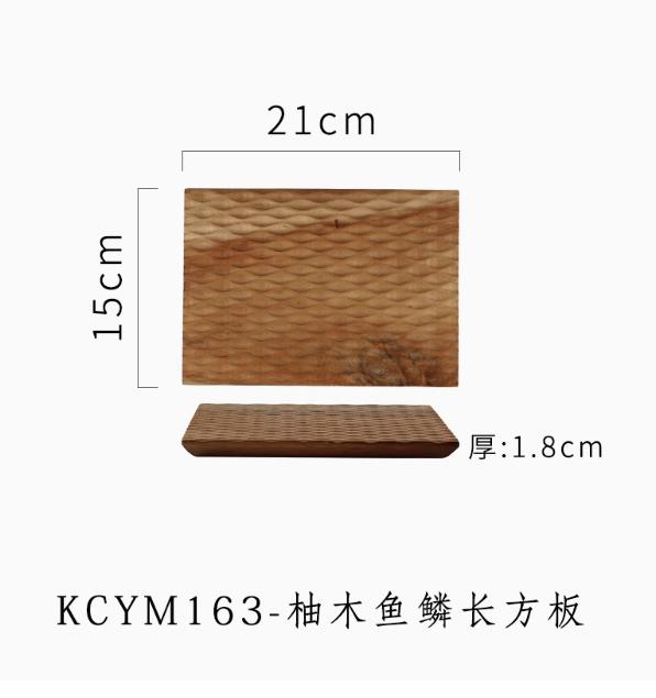 Rectangular Sushi Plate Board Wooden Pallets Salmon Sashimi Plate Cake Stand Dim Sum Dish Dessert Plates Fruit Bowl Snack Tray