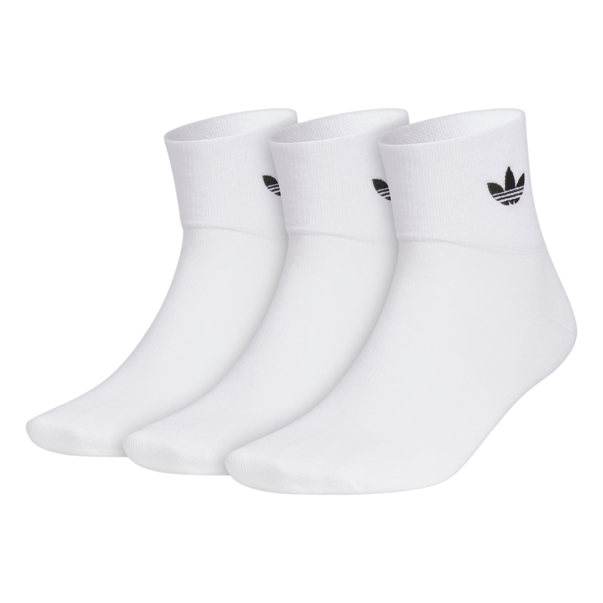 Adidas Originals ANKLE SOCKS Crew Socks Unisex 3 Pack White JC9288 L