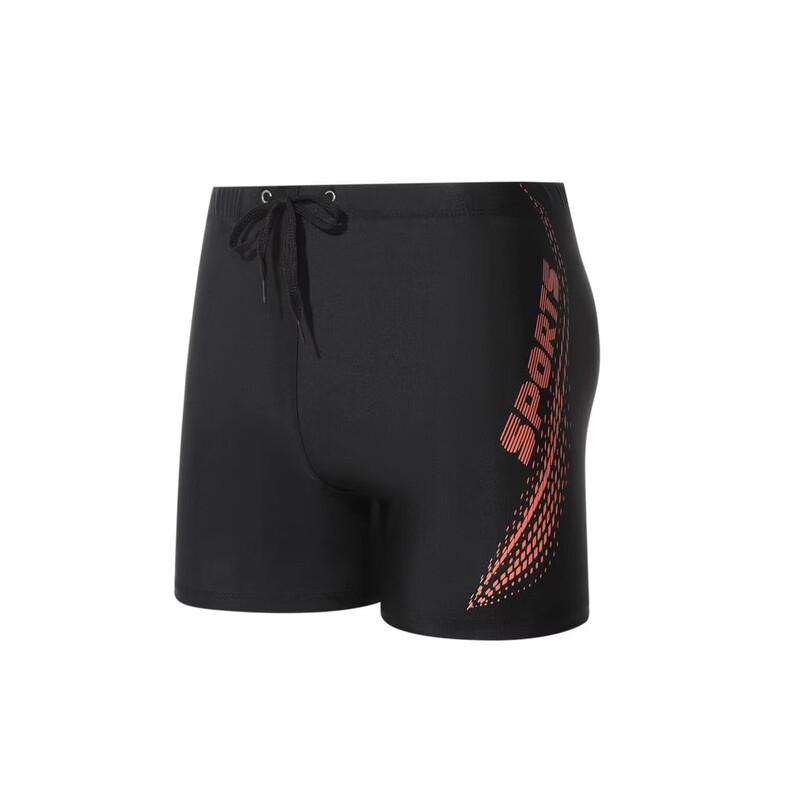 Junwen Men's Breathable Flat-Leg Swim Trunks