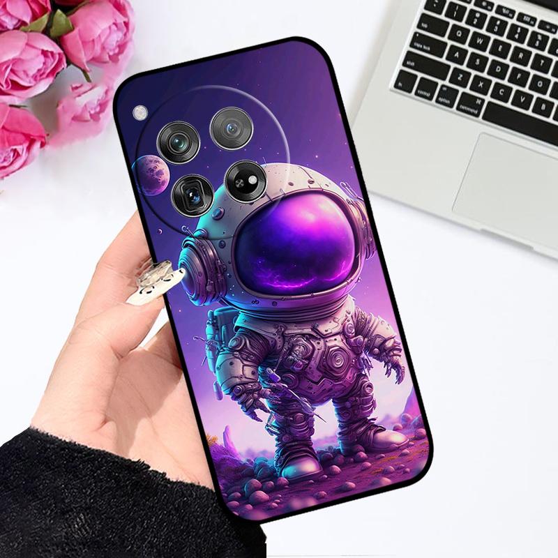 Case For OnePlus 12 Fundas 1+ 12 CPH2573 Floral Pattern TPU Silicone Phone Cover For One Plus 12R Capa CPH2585 Shockproof Bumper