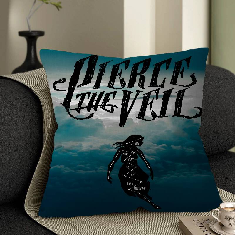 Pierce The Veil Music Band Pillow Cushion Cover Pillowcase Living Room Sofa Home Decor Customized