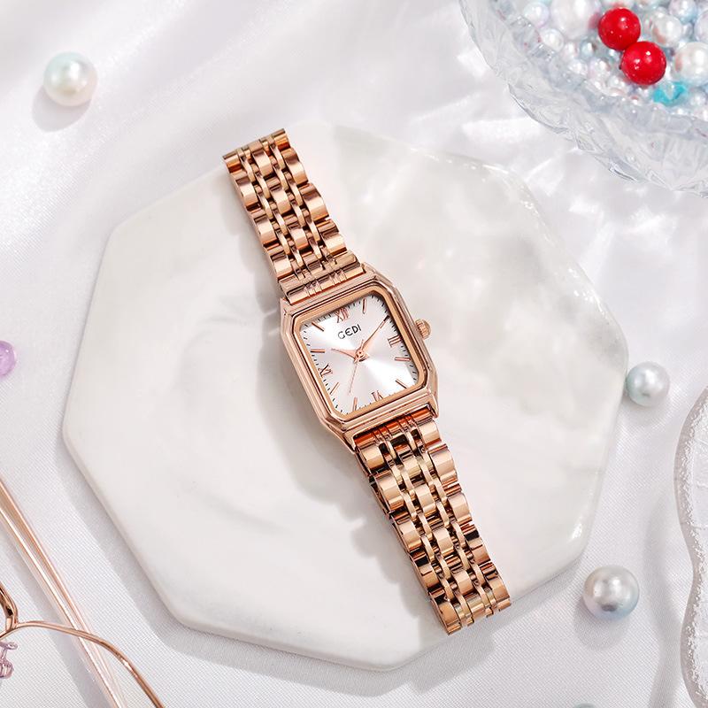 Simple Stainless Steel Student Watch Niche Premium Waterproof Watch Women'S Quartz Watch