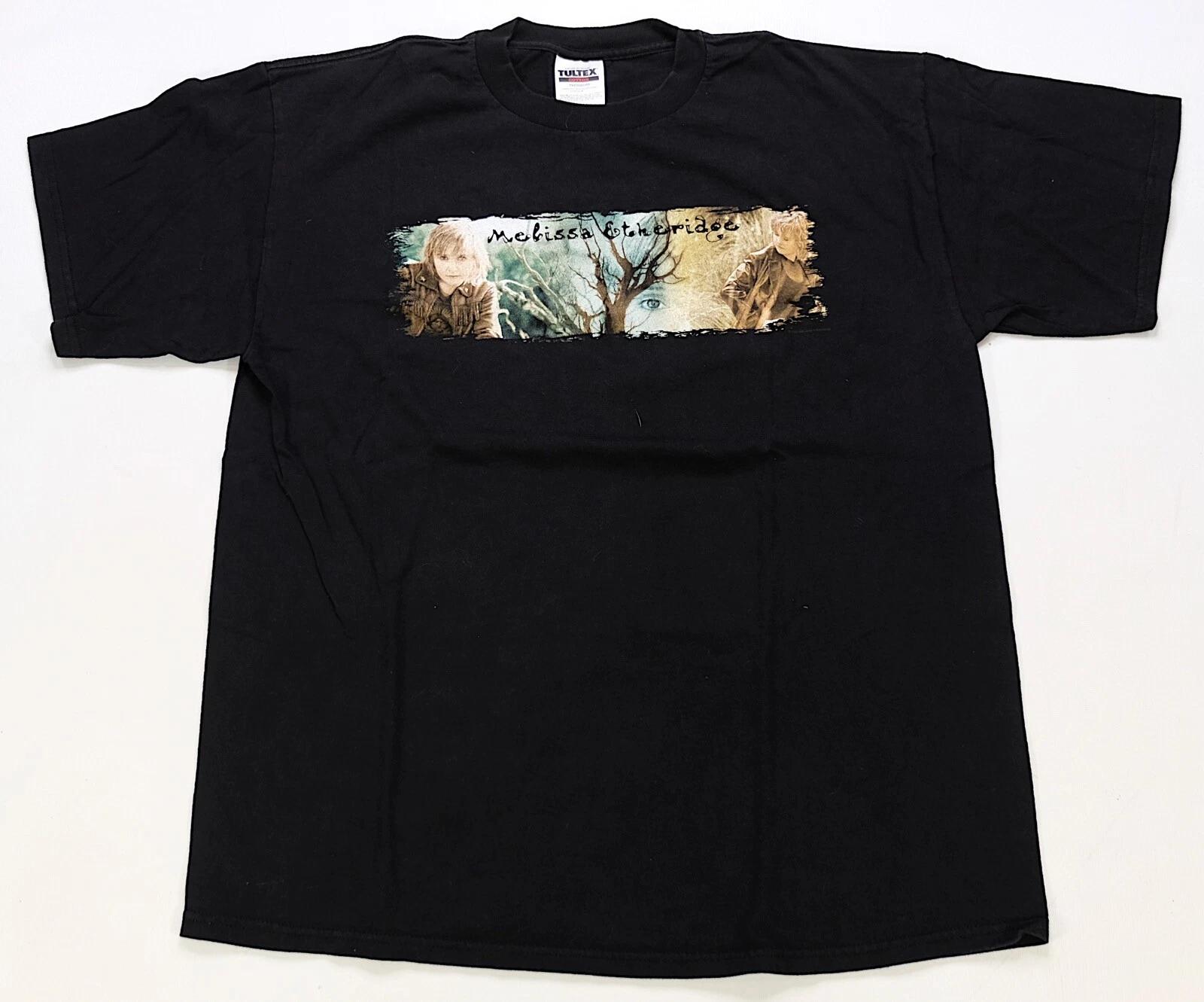 Rare Vintage TULTEX Melissa Etheridge Breakdown 1999 Tour T Shirt 90s Black XL S