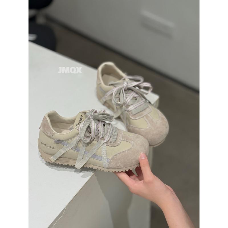 

Leather mesh breathable women s summer new retro pink soft sole soft surface running net shoes 39