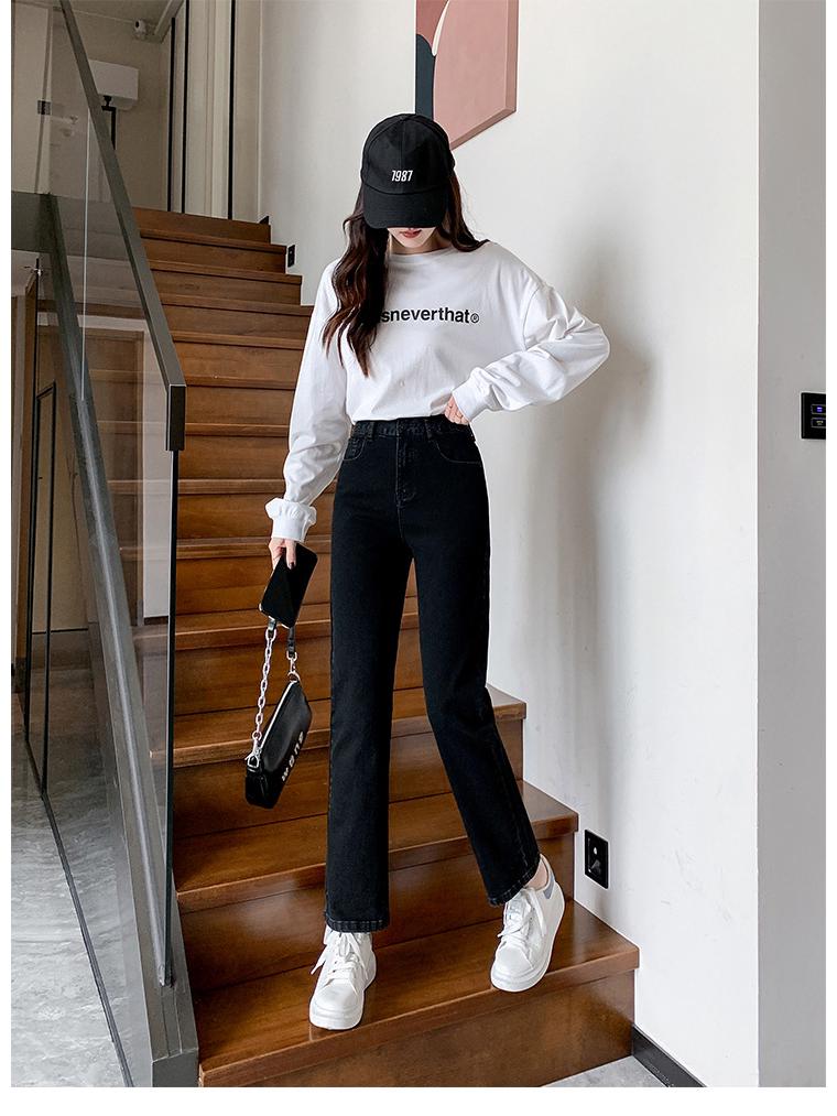 Women's Extra Large Wide Leg Pants, High Elasticity, 300-350 Jin, Plus Size, Spring/Autumn, Straight Leg.