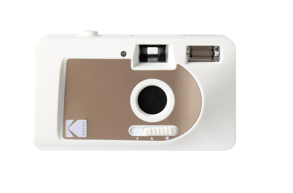 Kodak S-88 Motorized 35mm Film Camera with Automatic Film Advance, White & Gold, 490332 (Official Japanese Product)