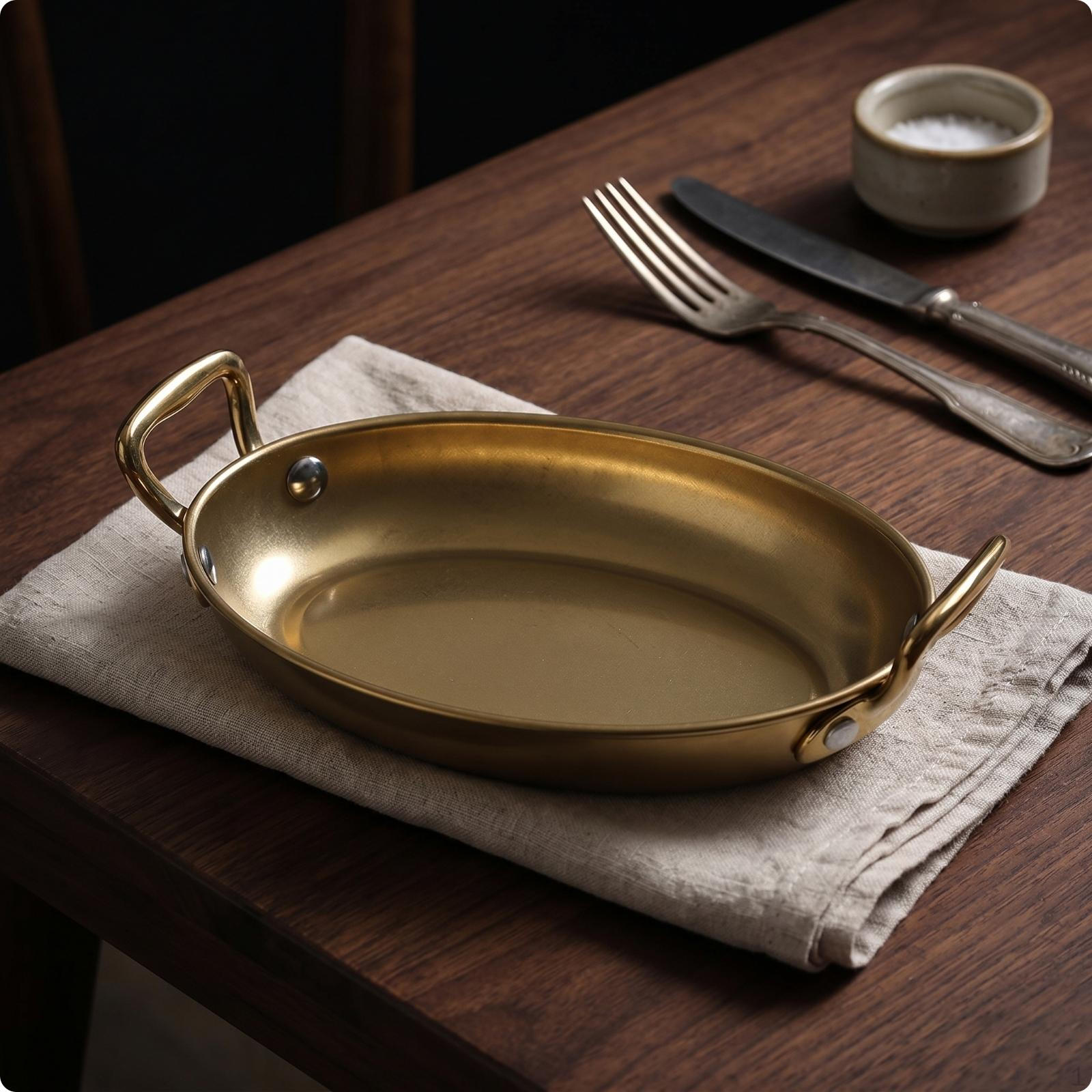 Oval Serving Tray Builtin Handles Platter Raised rims 14x10cm