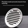 Stainless Steel Exterior Wall Air Outlet Vent Grille 70-300Mm Round Duct Cap Air Ventilation Cover Hole Plug Ventilation System