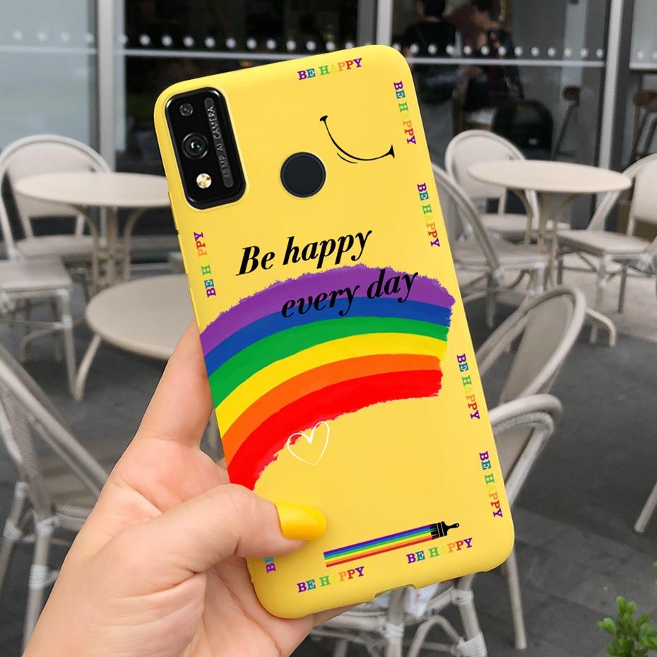 For Honor 9X Lite JSN-L21 Phone Case Honor 9X STK-LX1 Lovely Printing Macaroon Silicone Soft Cases Cover For Honor9X 9 X Lite