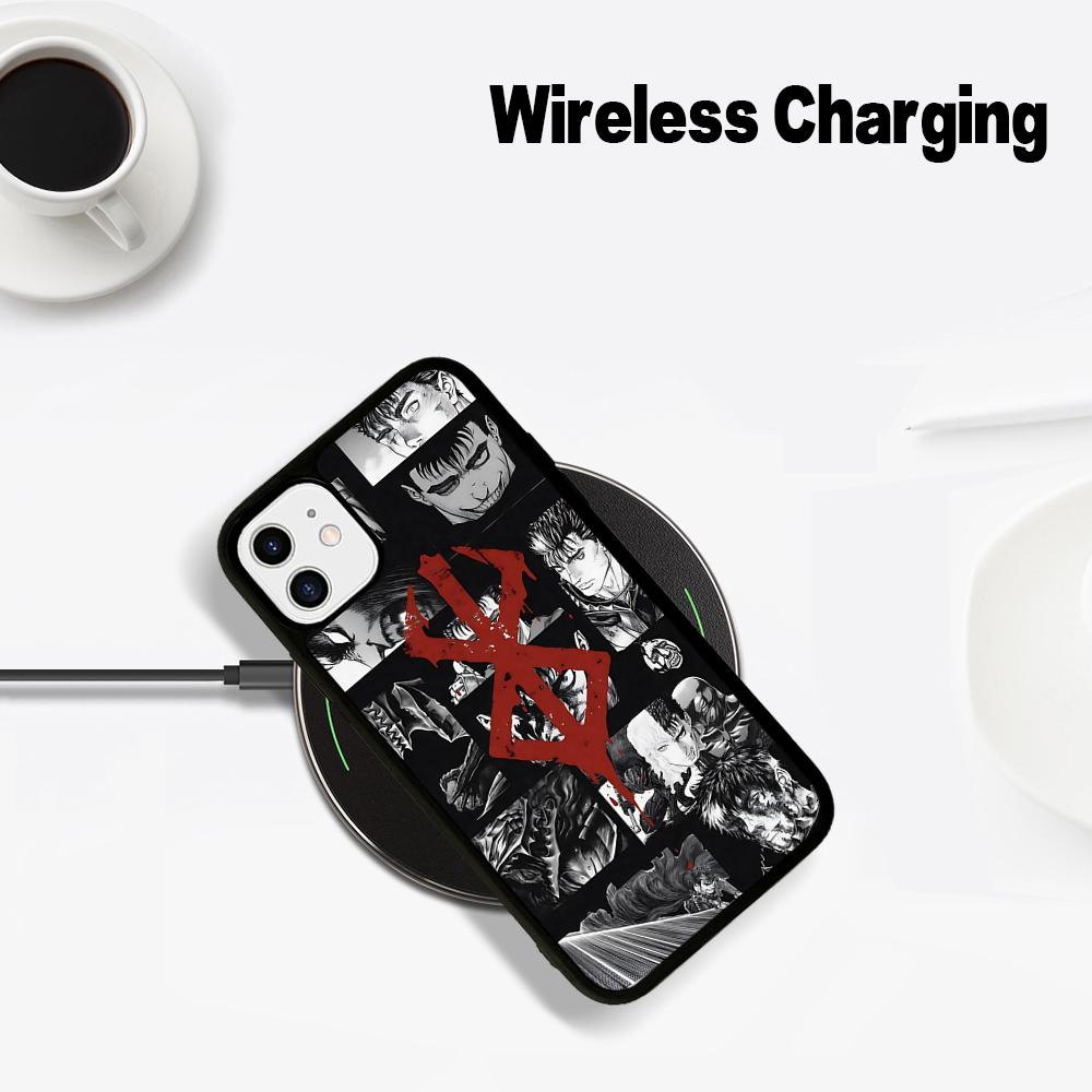 Anime Berserk Phone Case Magesafe Magnetic Wireless Charge Case For IPhone 16 11 12 13 14 15 Pro Max Plus Mini