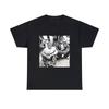 Black Star Graphic Print Short Sleeve Crew Neck Unisex Heavy Cotton Tee Shirt