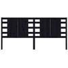 VidaXL Headboard Black 126x4x100 Cm Solid Pine Wood 818764