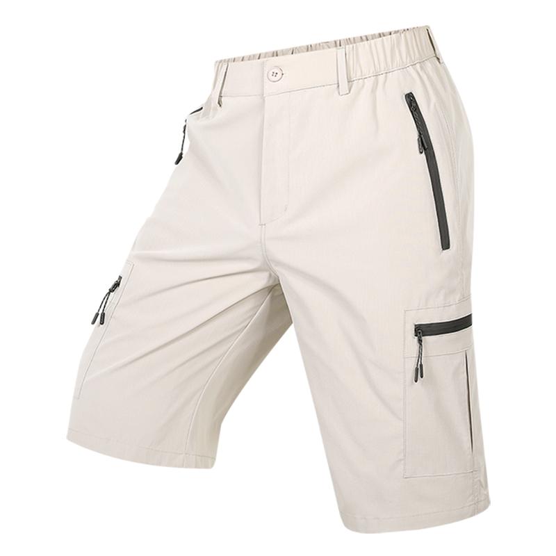 Summer Quick Dry Cargo Shorts Mens Lightweight Work Cargo Shorts Multi Pockets Waterproof Outdoor Hiking Fishing Shorts Male