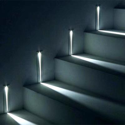 Luce da incasso per scale a LED 3W Luce da esterno impermeabile per corridoio Corridoio Lampada da giardino Lampada da angolo a LED per parco