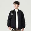 Men's Autumn Jacket Men's Trendy Brand Casual Versatile Stand-Up Neck Cotton Jacket Baseball Neck Windproof Warm Cotton Jacket Men's