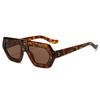  Fashion Square Women Gradient Sunglasses Leopard Shades Retro Men Clear Lens Glasses Frame UV400