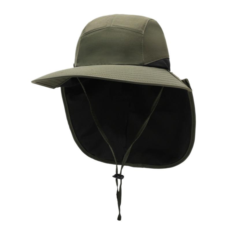 Unisex Windproof Quick-Dry Fisherman Hat with Neck Flap & UV Protection for Outdoor Fishing Hiking