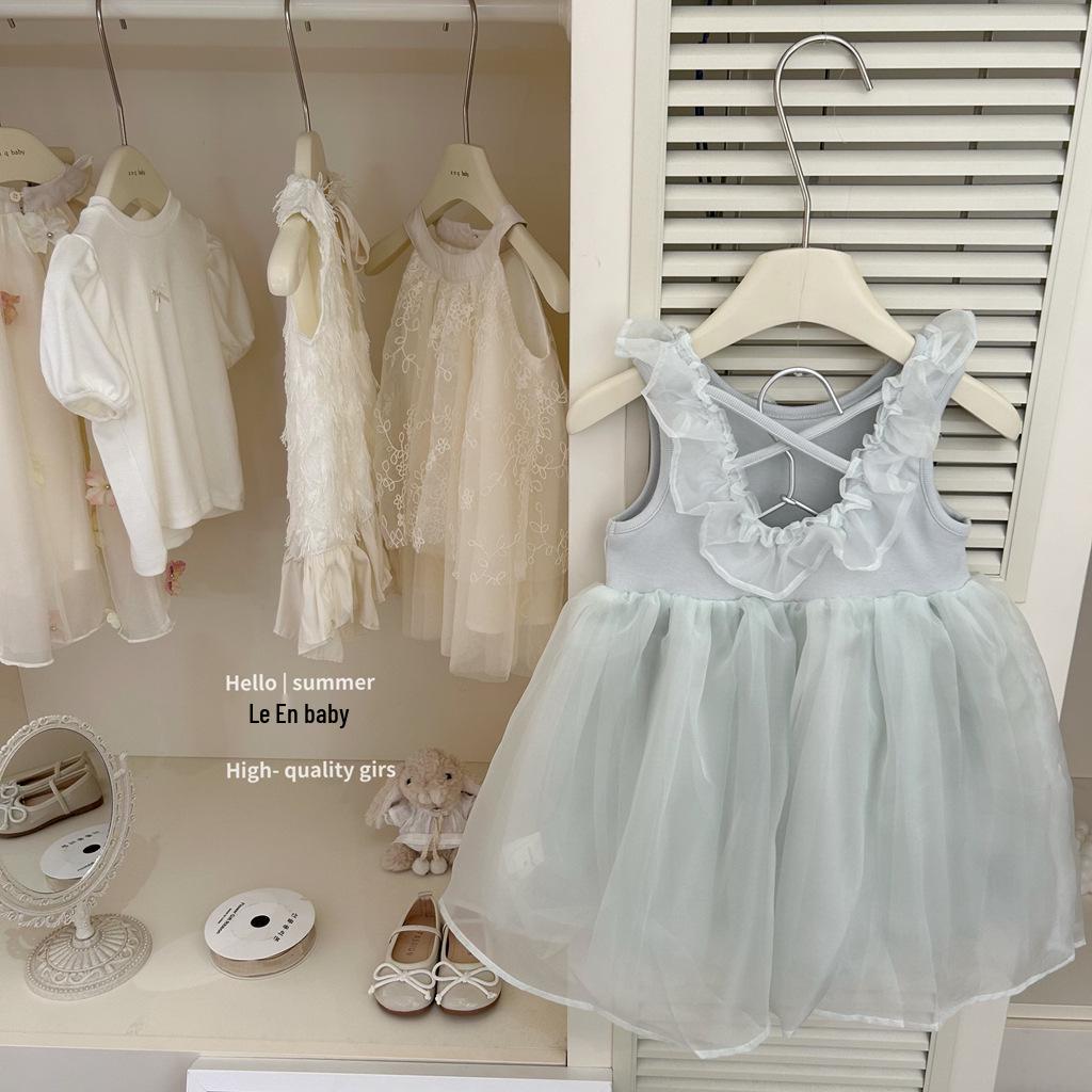 

Leenbaby Mint Green Baby Princess Dress 80 cm