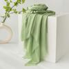 Spring & Summer Lightweight Sunscreen Shawl: Imitation Cotton-Linen, High-End Silk Gauze Scarf, Solid Color for Women