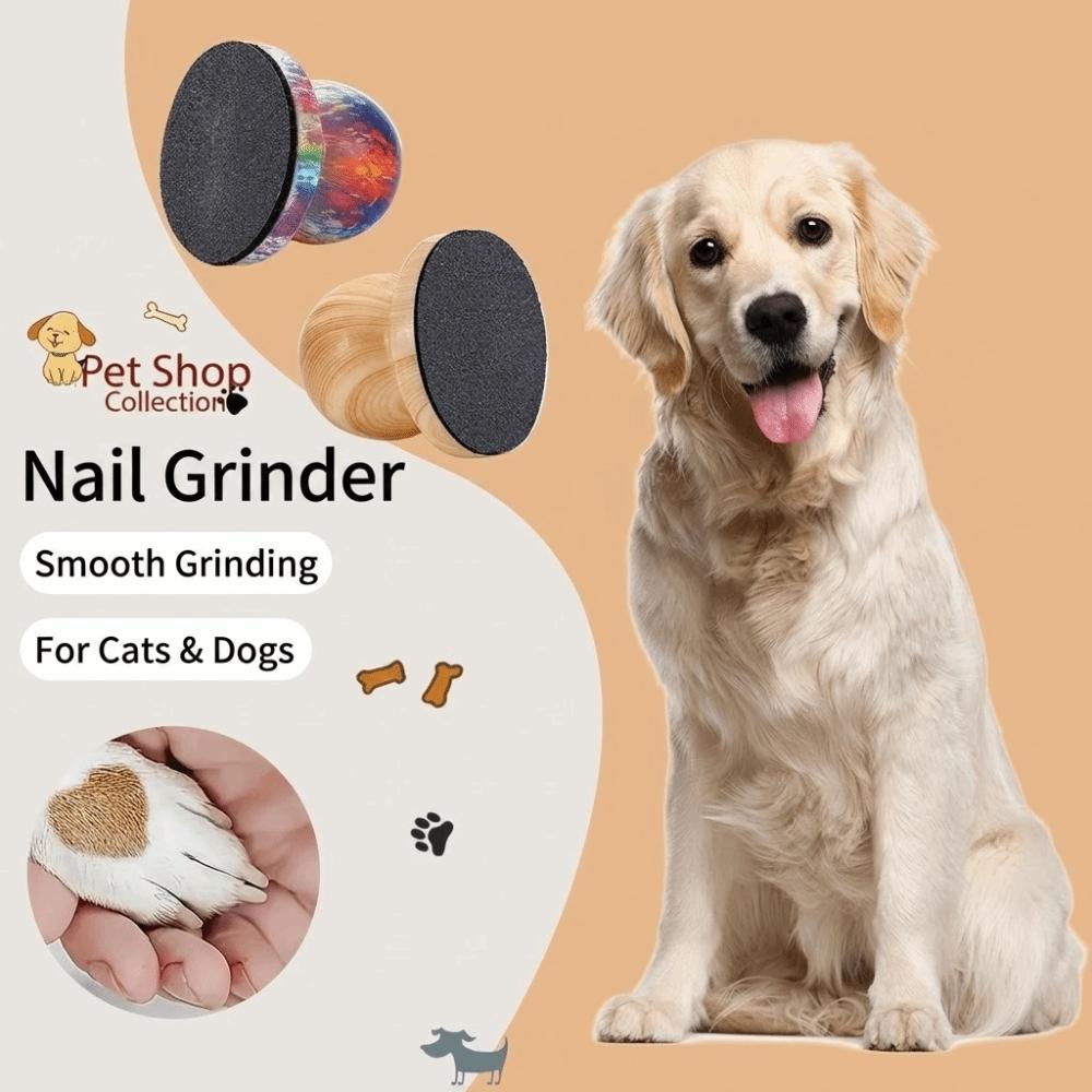 Wooden Board Dog Nail File 3 Pcs Replaceable Sandpaper Easy To Use Cat Nail File Durable Pet Toenail Grinder Training Tool