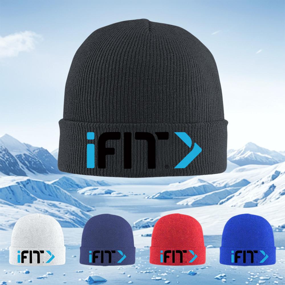 Blue letter shapesdesign arrow Men Women Unisex Knitted Hat Beanie Pullover Cap Winter Thermal Warm Christmas Outdoor Cycling H