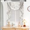 1PZ NAPEARL Nastro Pieghettato a Tirare Colorato Tenda in Tulle Stile Semplice Spessa Trasparente Tenda da Finestra Per Soggiorno Cucina Decorazione Casa