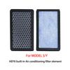 2Pcs For Tesla Model 3 Model Y HEPA Activated Carbon Air Filter Air Conditioner Filter Element Replacement Kit