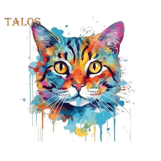 

Цветной рисунок наклейка на унитаз с котом, водонепроницаемая, съемная, самоклеящаяся, ПВХ, настенное искусство для гостиной, ванной комнаты, акварель, котенок, декоративная наклейка на крышку унитаза Cat