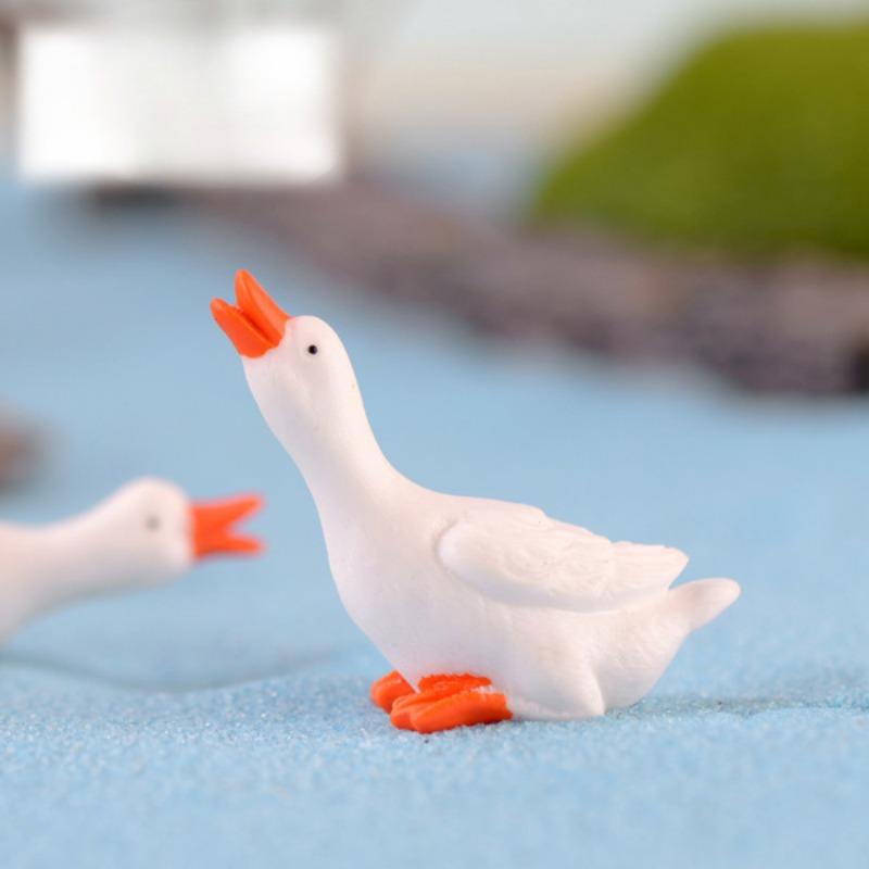 Harz Schwan Geschenk Ornamente Gans Dekorationen Enten Kunsthandwerk Wasserkugel Zubehör