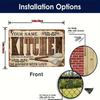 Personalized Retro Kitchen Tin Sign Home Wall Decor