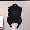 Frühling Herbst Koreanischen Stil Gestrickte Weste mit Lose Ärmellose Pullover für frauen Oberbekleidung Feste Weste