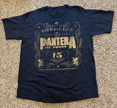 1Pantera Oficjalna Koszulka Live 101 Proof Rozmiar S-5XL Comfort Colors Koszulka Unisex Wyprodukowana przez fanów
