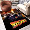 Back To the Future DeLorean Rug Floor Mat for Living Room or Bedroom Soft and Comfortable Carpet a Gift for Birthday and Holiday.SFF0917329