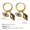 Ocean Wind DIY Dripping Octopus Turtle Pendant Earrings Stainless Steel Gold-plated Cute Earrings