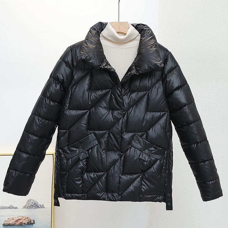 Loose Bright Face Cotton Padden Jacket Women Winter Coat Plus Size 4xl Pink Black Clothes