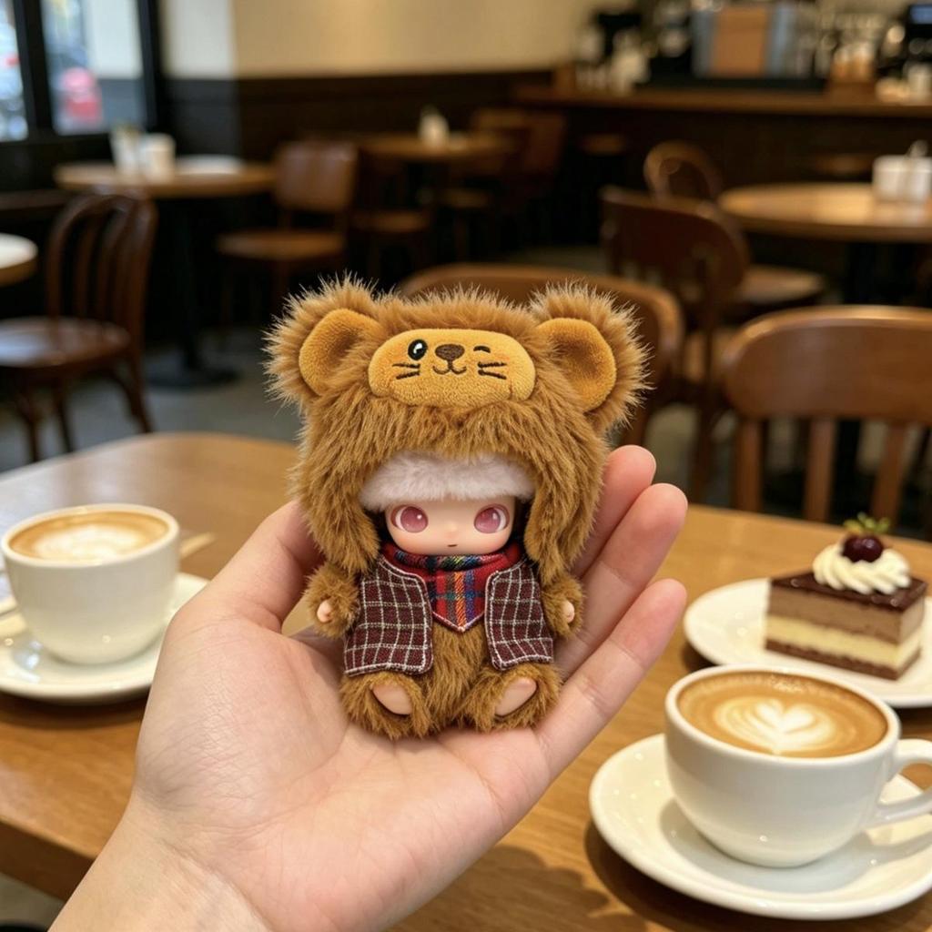 Dimoo Drama Club Newborn Diary: Cute Golden Sable Lion Doll Clothes Set
