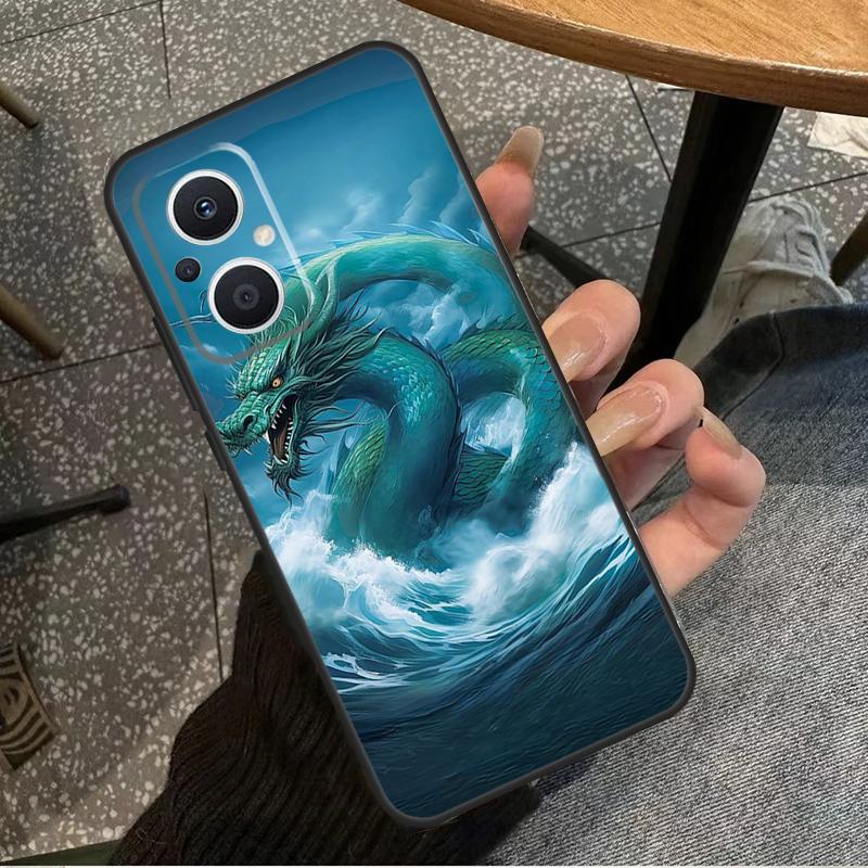 Chinese Style Crane Dragon For OPPO Reno 10 11 12 13 14 Pro 7 8 Lite 8T 11F 12F 13F 14F OPPO Find X8 X9 X5 X6 Pro Case