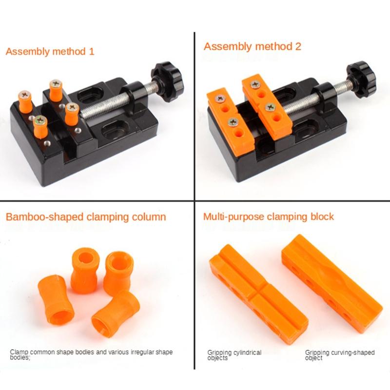 Universal 57mm Mini Jaw for Bench Clamp Adjustable DIY Sculpture Craft Carving Hand Fixed Repair Table Vise Clip Bed Too