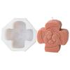 Silicone Candle Molds Ornament Molds Religious Series Reusable Silicone Crafting Moulds Silicone Texture for Candle