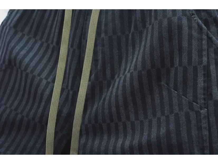 Jeans Skinny Listrado Degradê Masculino: Calças Harem Elásticas da Moda para Primavera e Outono