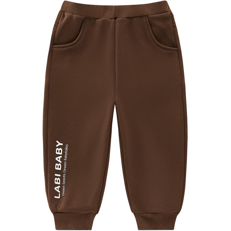 Labi Kids Warm Fleece-Lined Tapered Casual Pants 90