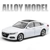 1:24 HONDA Accord Alloy Car Model Diecasts & Toy Vehicles Metal Car Model High Simulation Sound and Light Collection Kids Gifts ED4