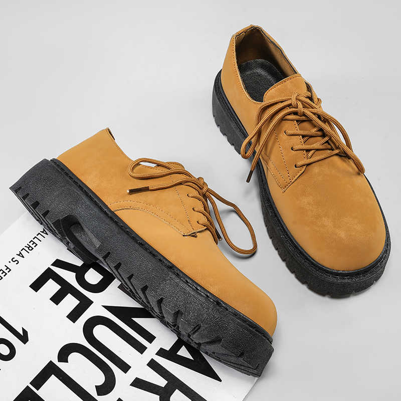 Utan Klack Rund Tå Herrkängor Kängor Mockasiner Skor Man Kängor Sneakers Sport Speciell Bred Bästsäljare Topp Lyx