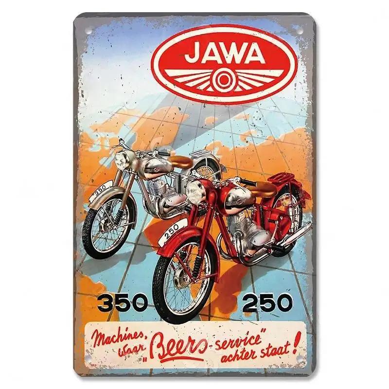 Vintage Metal Sign Motorcycle Poster Decor TT Racing Metal Tin Plate Living Room Wall Garage People's Cave Restaurant Art Decor