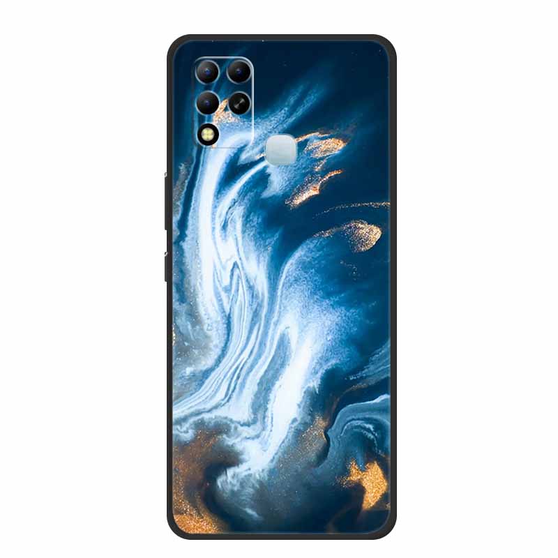 For Infinix Hot 11 G37 4G Case Marble Soft TPU Silicone Back Cover for Infinix Hot11 G37 X689F G 37 Protective Fundas Paras Etui