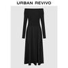 UR Women's Elegant Off-Shoulder Knit Dress